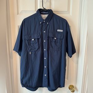 Columbia Short Sleeve Fishing Button Up